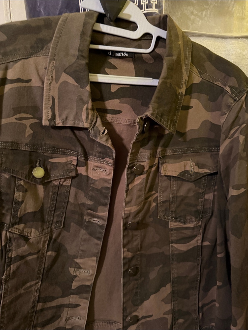 d.jeans Brown Olive Camo Jacket - Picture 4 of 5